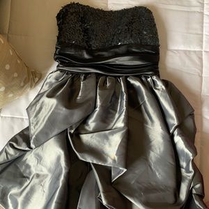 Short black and silver dress